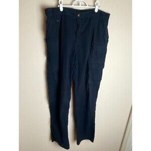 5.11 Tactical Series Mens Cargo Pants Dark Blue Size L Side Pockets Button